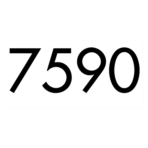 Adhesive letterbox number stickers - Black vinyl -200x100 mm - Signomatic.co.uk