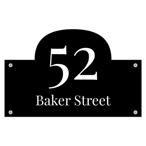 House address number signs - Custom design - Aluminium - Signomatic.co.uk