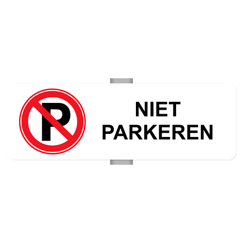 Parkeerborden - Niet parkeren - 600x200 mm - Bordenmax.nl