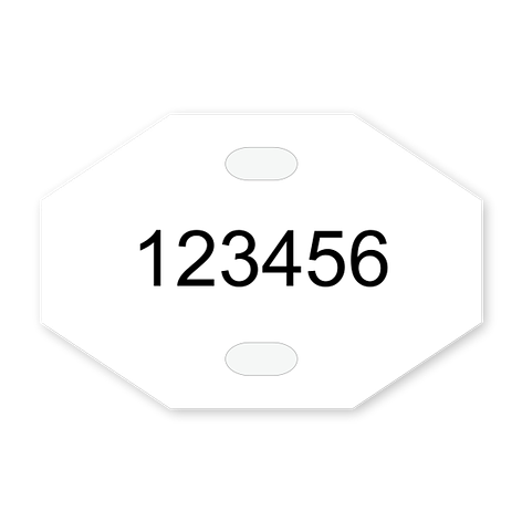 Cable Tags - Chemical-resistant - 30x20 mm - Signomatic.co.uk