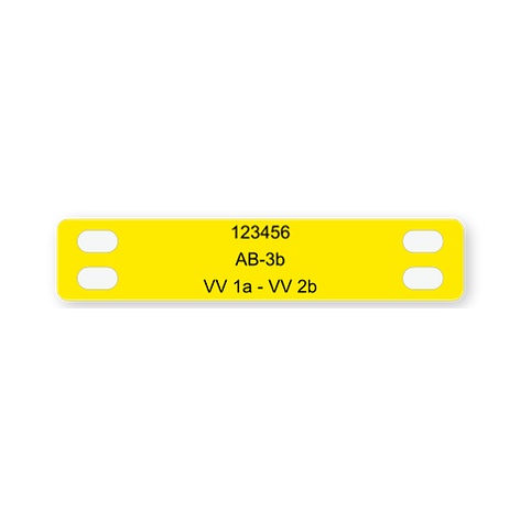 Cable Tags - Flame-retardant material - 60x12 mm - Signomatic.co.uk